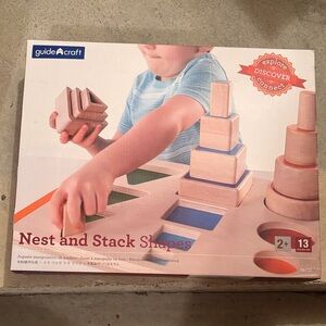 Nest and Stack Shapes - Multicolor Wooden Toy